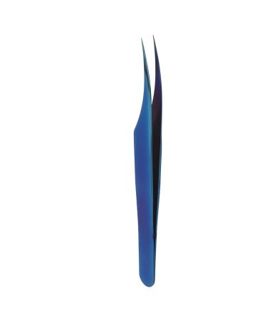 Eyelash extension tweezers Professional stainless steel eyelashes pelvic tweezers eyelash appliances DIY nail art tweezers (slightly curved tweezers)