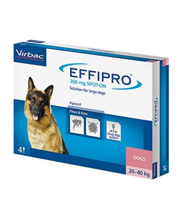 Effipro Spot On for Large Dogs 20-40kg 4 Pipettes