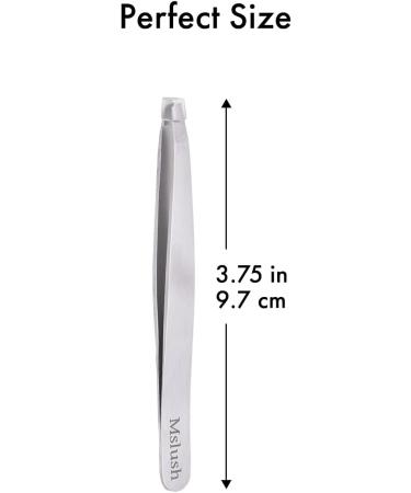 Stainless Steel Slanted Tweezer for Ingrown Hair Removal - Professional Eyebrow, Chin, and Facial Hair Remover - Ergonomic Design for Precision Plucking - Buy Online on SooperMarket.com