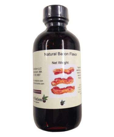 OliveNation Bacon Flavor, Water Soluble Natural Flavoring for Baking, Beverages, Brewing, Gluten Free, Kosher - 8 ounces 8 Fl Oz (Pack of 1)