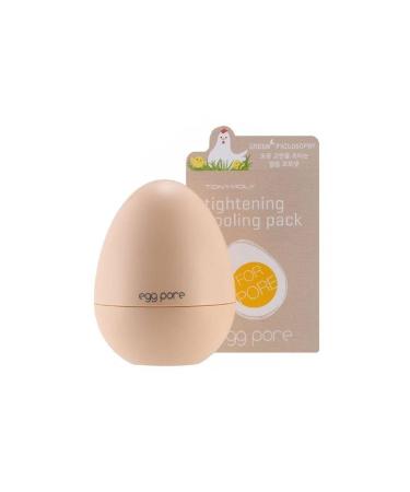 TONYMOLY Egg Pore Tightening Cooling Pack 1.01 Fl Oz - Nature-Driven Ingredients Work Soft on Skin Gradually Tightens Pores