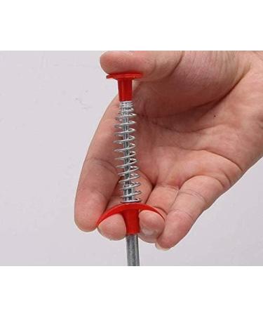 63 Inch Drain Pipe Cleaner - Effective Drain Auger & Hair Catcher for Kitchen Bathroom Tub & Toilet Clog Removal - Buy Online on SooperMarket.com
