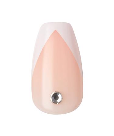KISS imPRESS So French Press-On Manicure Nail Kit | PureFit Technology | Medium Length Nails | Includes Prep Pad, Mini Nail File, Cuticle Stick | 30 Fake Nails - Buy Online on SooperMarket.com