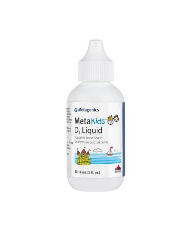 Metagenics - MetaKids D3 Liquid - Vitamin D3 Bone Support Supplement - 59 14 mL - 2 Fl Oz (2 275 servings)