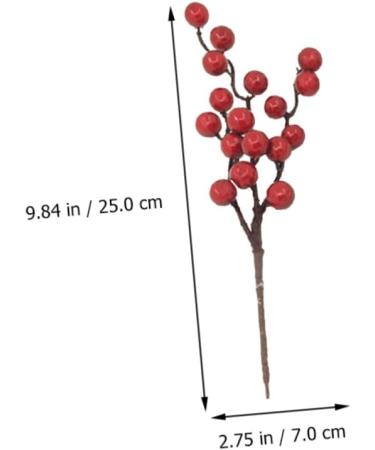 ABOOFAN 20 Pcs Christmas Imitation Fruit Holly Christmas Berries Christmas Flower Pick Christmas Berry Picks Home Decor Plants Decor Cherry Stems Party Supplies Foam Cherry Fruit Banquet - Buy Online on SooperMarket.com
