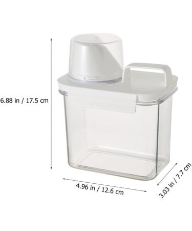 Cabilock Washing Powder Box Plastic Detergent Storage Detergent Dispenser Washing Powder Box Household Laundry Box Washing Powder Washing Powder Can Storage Box for Household Laundry Detergent 1.1 L - Buy Online on SooperMarket.com