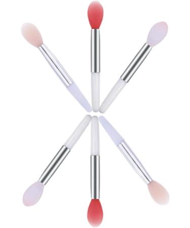 Silicone Lip Brushes Mini Lip Scrub Exfoliating Brush Reusable Lip Balm Applicators 6pcs for Lip Care Lip Gloss Lip Masks Eyeshadow - Buy Online on SooperMarket.com