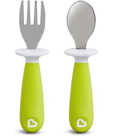 Munchkin Toddler Fork and Spoon Set - 1 Fork & 1 Spoon - Assorted Colors - Buy Online on SooperMarket.com