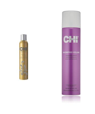 CHI Keratin Flex Finish Hair Spray 10 oz & Magnified Volume Finishing Spray 12 oz