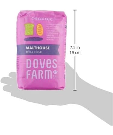 Doves Farm | Organic Malthouse Bread Flour 1kg | Organic Flour Blend with Malted Wheat Flakes | delicious loaves and rolls. | - Buy Online on SooperMarket.com