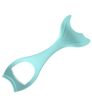 Mikinona Mutitool Stencil Shape for Compact Separator Mascara Applicator Women Lash Helpers Mermaid Aid Make with 15X5.7CM Blue