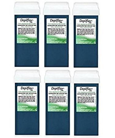 6 roll on wax depilation depilflax Azul