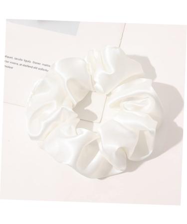 Wooneky 5pcs Bridesmaid Hair Accessories - Satin Elastic Hair Bands and Scrunchies Set in White - Wedding and Girls Hair Wrap - Buy Online on SooperMarket.com