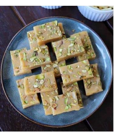 Khoya Barfi 250g Indian Traditional Sweet Best Gift For All Occasions Raksha Bandhan Marriage Diwali Holi Ganesh Chaturthi Festival Treat For Family & Friends