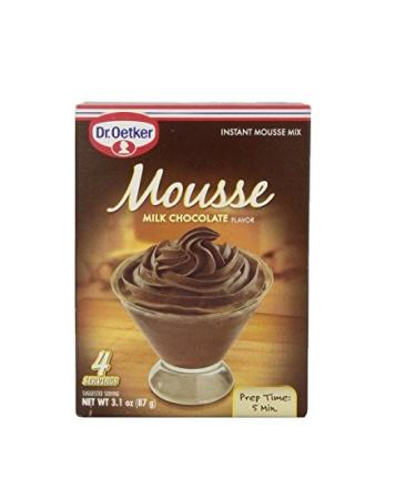 Dr. Oetker Milk Chocolate Mousse Mix, 3.1-Ounce (Pack of 6)
