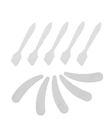 Baluue 40 Pcs Small Crescent Cream Spoon Sampling Spoon Facial Cream Spatula Beauty Scoop Mixing Spatulas Cosmetic Spatulas Eye Cream Spoon Facial Mask Spoon Skin Care Supply Makeup Spoon 1 count (Pack of 1)