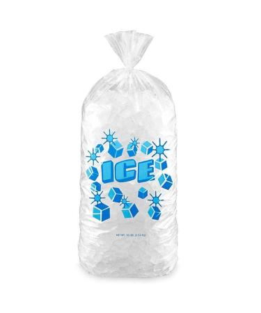 Perfect Stix Icebag 10lb- 25 Count Ice Bag with Twist Tie Enclosure 10 lbs (Pack of 25) Pack of 25ct Ice Bag