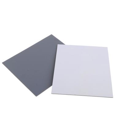 Neewer Large Size 2 Card Set 8" x 10" -White Balance / Exposure Card 18% Gray Card Set for Digital and Film Photography