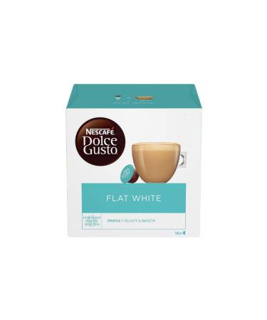 Nescafe Dolce Gusto Flat White Coffee Pods/Capsules (3 Boxes - 48 Pods)