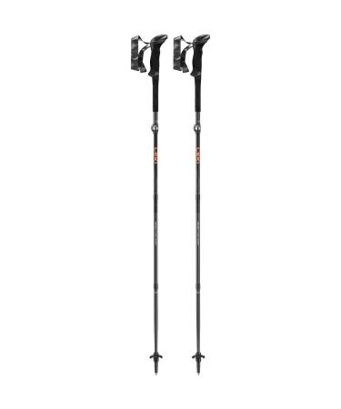 Leki Makalu FX.One Carbon hiking poles black-naturalcarbon-orange 115CM