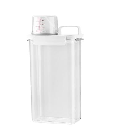 kawehiop Detergent Container Wide Application Easy to Clean and Reusable Large Capacity Plastic Transparent