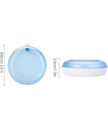 Portable Dnom Dose Orthodontic Holder | Suitcase for Storing & Cleaning Dentures | Rotating Tooth Storage Box - Sweet Blue - Buy Online on SooperMarket.com