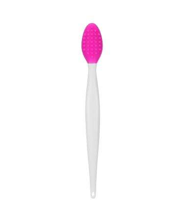 Silicone Nose Cleansing Brush Silicone Exfoliating Lip Brush Deep Cleaning Exfoliating Lip Brush with Double Sided Facial Brush for Blackhead Cleanning Lip Scrubs Exfoliator &(rose red)