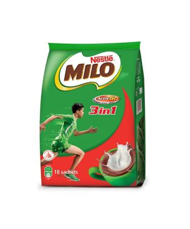 Nestle Milo 3 in 1 Chocolate Fuze (18 x 27g)