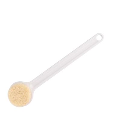 White Ergonomic Body Scrubber with Hanging Hole - Ideal for Hotels, Bathrooms, and Toilets - Buy Online on SooperMarket.com