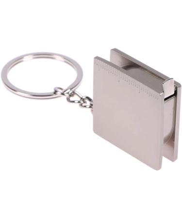 UTENEW Retractable Tape Measure Keychain 39.3Inches/100cm - Silver 2 Pack - Buy Online on SooperMarket.com