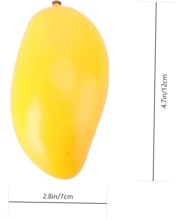 HOMSFOU 6 Pcs Fake Fruit Fruit Model Model Fruit Ornament Fruit Desk Decorations Fruit Photography Props Decor for Kitchen Simulated Fruit Creative Playthings Models Mango Toy Yellowx2pcs Mx2pcs - Buy Online on SooperMarket.com