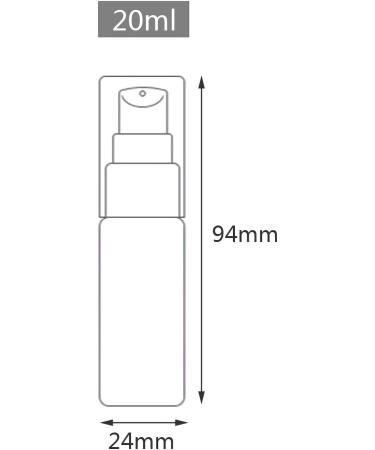 ZEOABSY 12 Pieces 20 ml White Lotion Bottles with WhiteÂ Pump 20ml Empty PET Plastic Lotion Pump Bottle Cosmetic Gel Travel Container for Cosmetic Make up Cleaning + 2 x Funnel White 20ml - Buy Online on SooperMarket.com