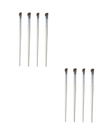 Baluue 8 Pcs Nose Shadow Brush Makeup Tools Makeup Accessory Angled Brush Eye Shadow Brush Artificial Fiber