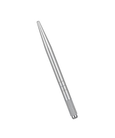 NOLITOY 1pc Embroidery Manual Slender Thin Multifunction Pen Eyebrow Pointed Single-end Silver