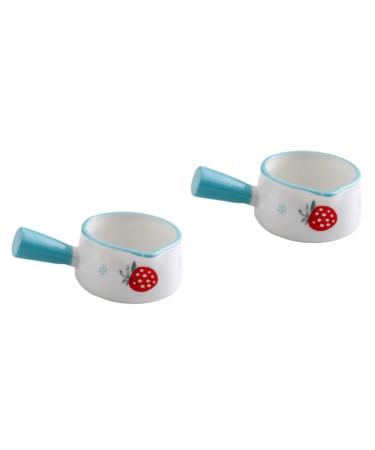 MAGICLULU 2pcs Soy Sauce Bowl Powdered Creamer for Coffee Soy Paste Coffe Creamer Ceramic Milk Pitcher Creamer Pitcher Enamel Milk Pan Flavor Dishes Gravy Pourer Ceramic Milk Jug Pinch Mini 9.5 6cmx2pcs Sky-bluex2pcs