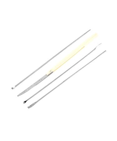 PLAFOPE Set Ear Scoop Stainless Steel Ear Suit Ear Spoon Stainless Steel Ear Pick Silver Ear Suit Ear Tool Set
