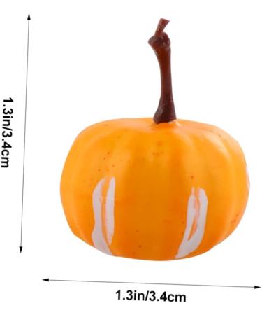 Didiseaon 60 Pcs Simulated Mini Pumpkin Fake Pumpkin Halloween Pumpkin Decoration Simulation Small Pumpkin Simulation Pumpkin Little Pumpkin Foam Manual Yellowx3pcs 2.2X3.4CMx3pcs - Buy Online on SooperMarket.com