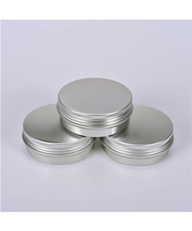 24 Pack 1 Oz Screw Top Aluminum Tin Cans - Storage Jars for Lip Balm, Cosmetic, Candles - Metal Containers with Screw Cap for Salve, Makeup, Tea - Buy Online on SooperMarket.com