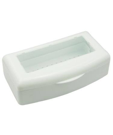 Yimart Nail Art Equipment Box Nail Art Salon Plastic Storage Box Boxes for Manicure Instruments Beauty Tools Soaking Box Container Manicure Nail Organizer Box (Transparent)