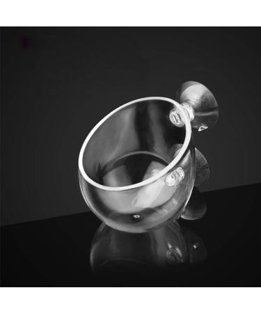 capetsma Aquarium Plant Pot Glass with 2 Suction Cups for Fish Tank Decoration 1 Pack 1 pack