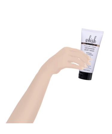 Whish Coconut Milk Exfoliating Body Wash - Alpha Hydroxy for Even Skin Tone & Clear Complexion - 6fl oz - Buy Online on SooperMarket.com