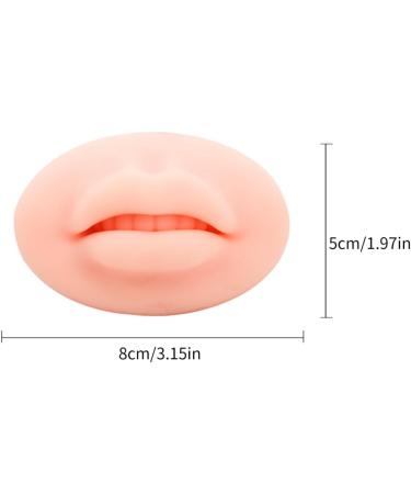 3D Silicone Lip Practice Skin - Fake Piercing Lip Model for Makeup Training | International Shipping Available - Buy Online on SooperMarket.com