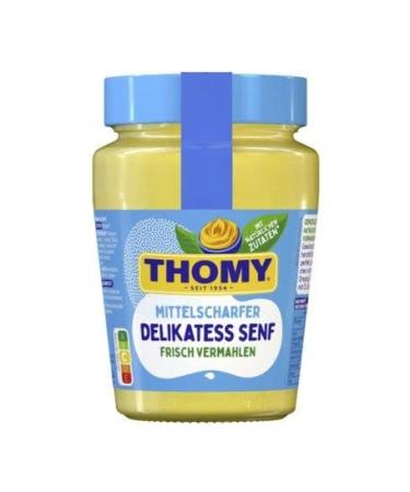 German Mustard Thomy Delikatess Senf Mittelscharf in Glas 250ml From Germany