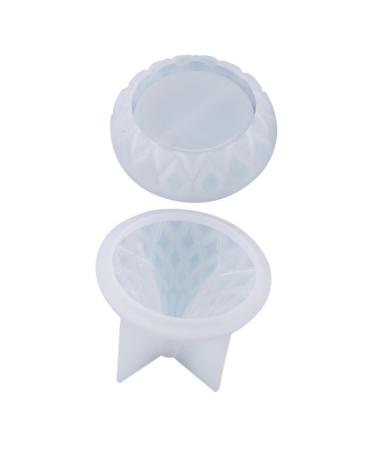 STOBOK 2pcs Box Storage Box Mold Silicone Molds Diy Silicone Mold Epoxy Diy Supplies Water Drop Storage Jar