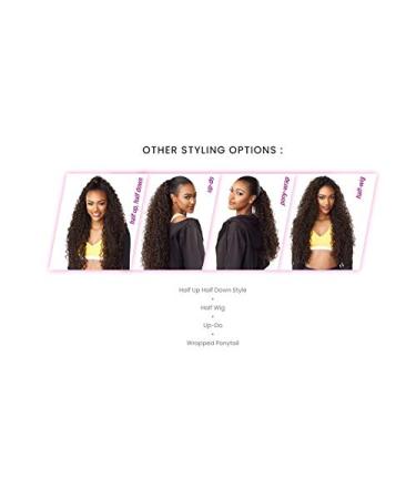 Sensationnel Instant Pony Wrap Half Wig UD 10 in 1B Off Black - Buy Online on SooperMarket.com