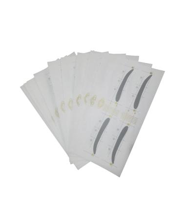 Beavorty 12pcs 48 Eyebrow Shaping Template Eyebrow Card Eyebrow Stencils Sticker Tool Eyebrow Trimming