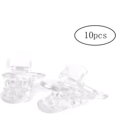 Obelunrp Plastic Suspender Clips - 10pcs Dummy Pacifier Holder for Teethers Bibs & Toys | International Shipping - Buy Online on SooperMarket.com