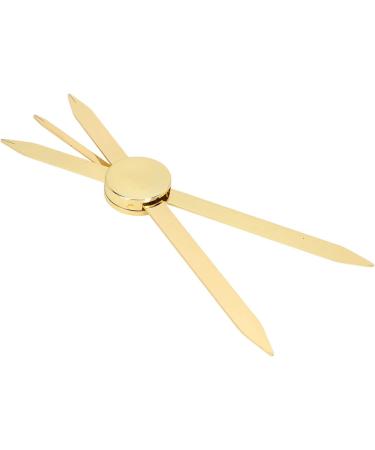 Eyebrow Ruler Adjustable Accurate Positioning Stainless Steel Material Gold Design Brow Measuring Tool Stainless Steel Fabric the Eyebrow Ruler Is Made Simple Convenient to Use i - Buy Online on SooperMarket.com