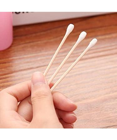 Greatangle-UK 100pcs Antibacterial Cotton Swabs - Double Head Wooden Handle Makeup Sticks for Health & Hygiene - Buy Online on SooperMarket.com
