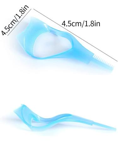 2 pcs plastic three in one makeup eyelash tool upper and lower eyelash mascara applicator applicator guide assistant eyelash comb quick makeup template.(Red+Blue) - Buy Online on SooperMarket.com